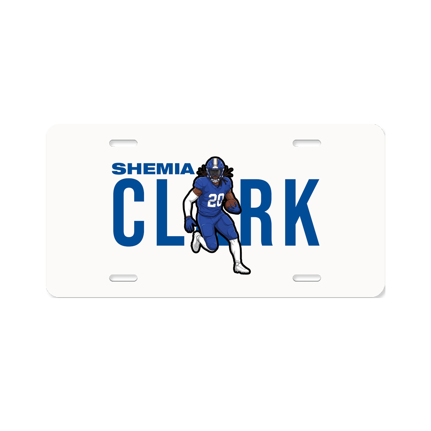 License Plate — Player Name in Classic