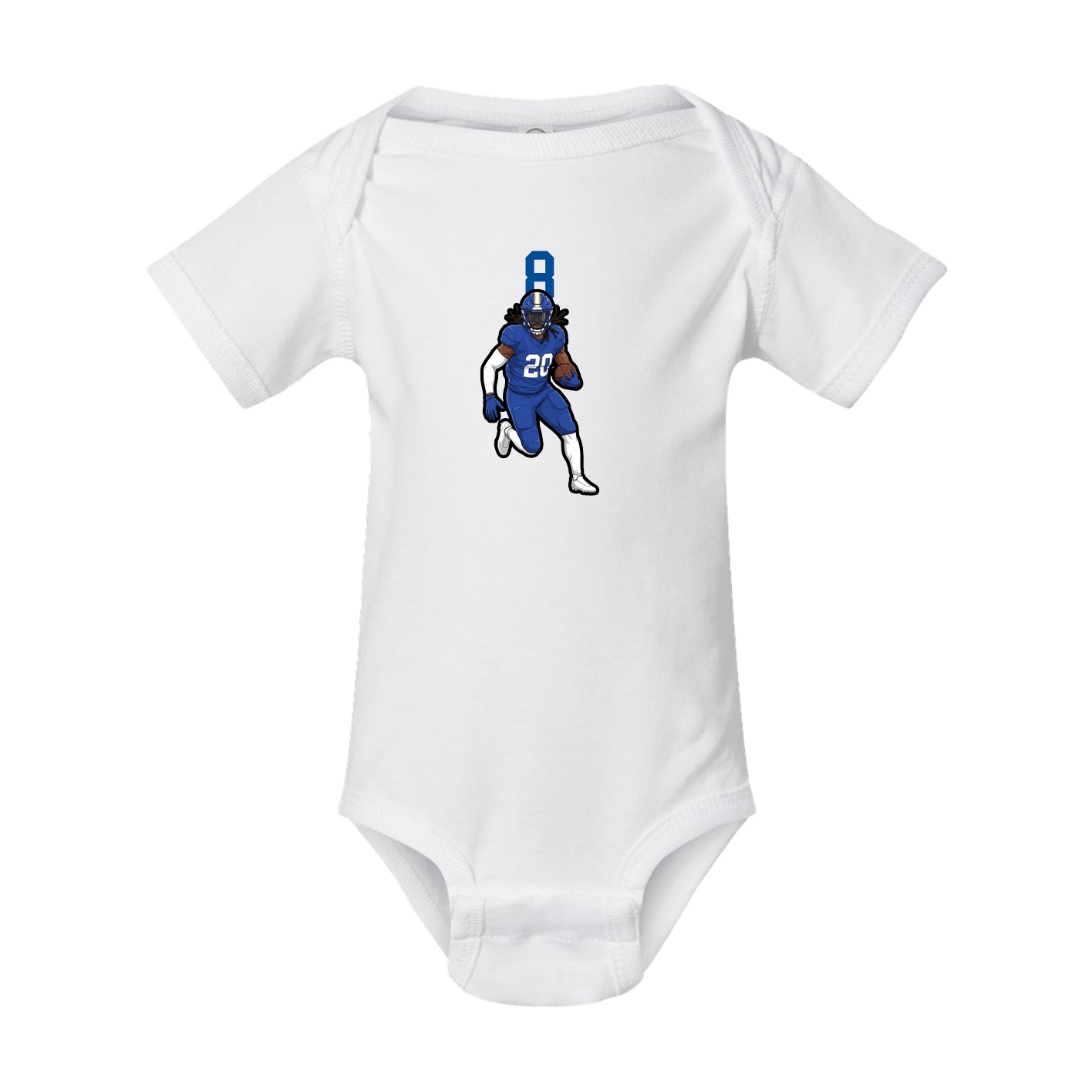Baby Onesie — Number Top in White