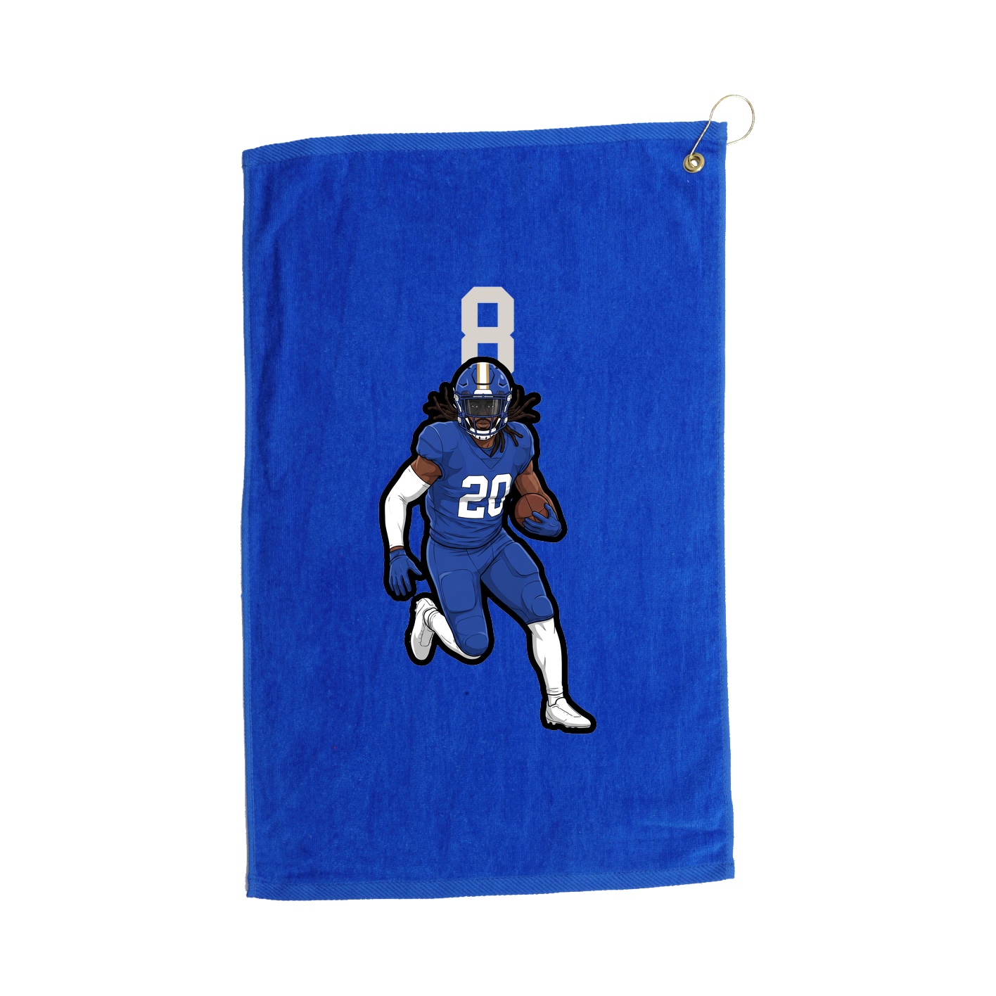 Golf Towel — Number Top in Royal