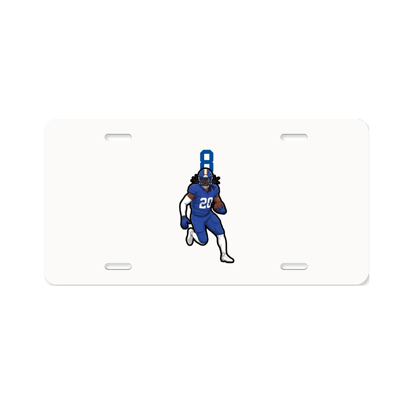 License Plate — Number Top in Classic