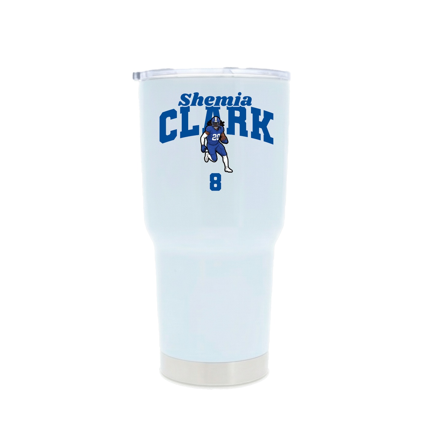30oz Stainless Steel Tumbler — Signature Arch in White