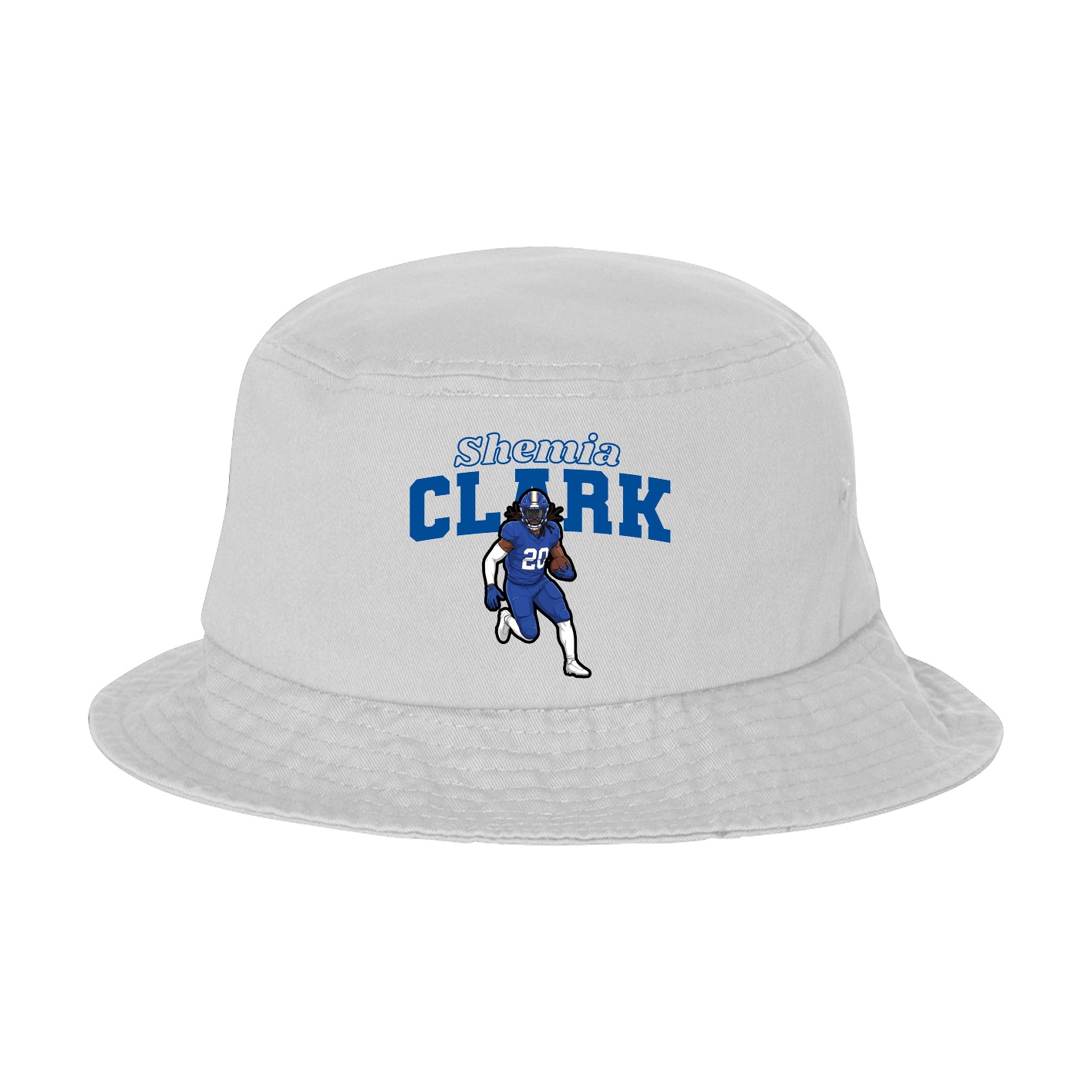 Bucket Cap — Name Arch in White