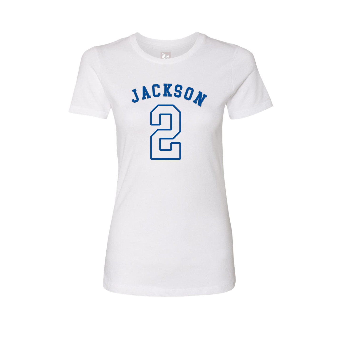 Fitted Women's Tee — Shirsey Arch in White