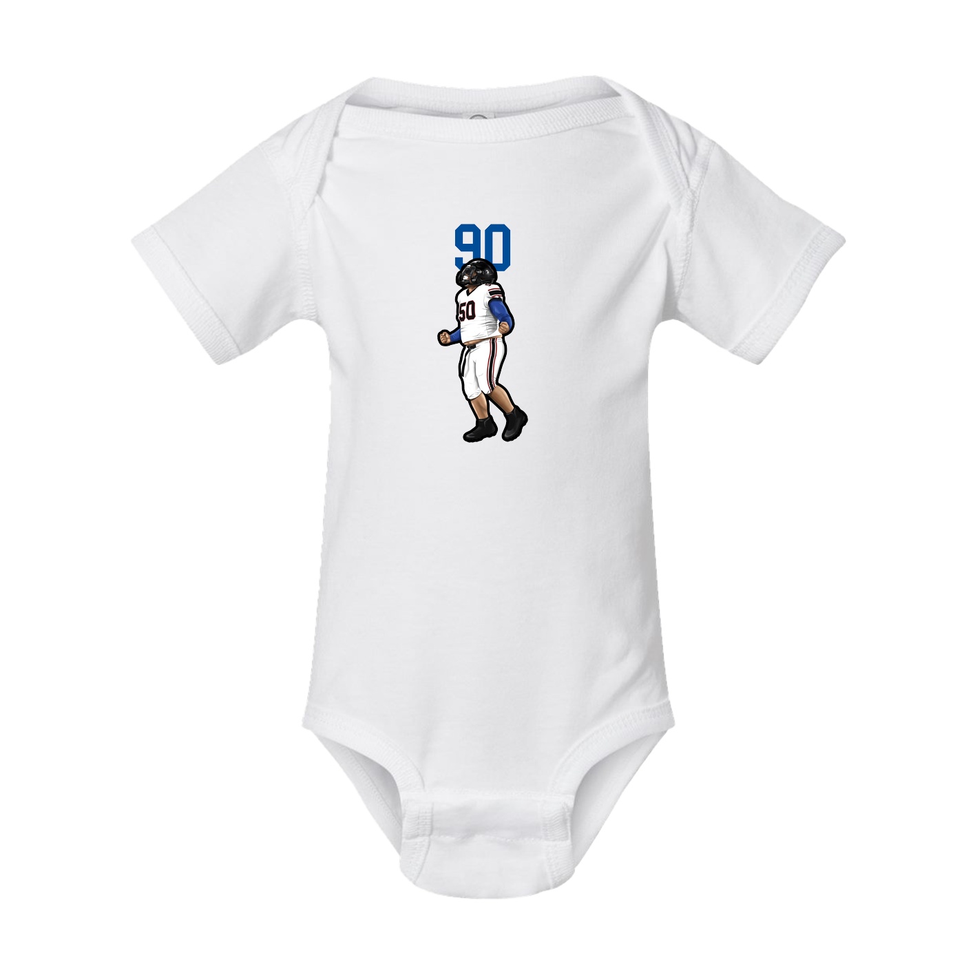 Baby Onesie — Number Top in White