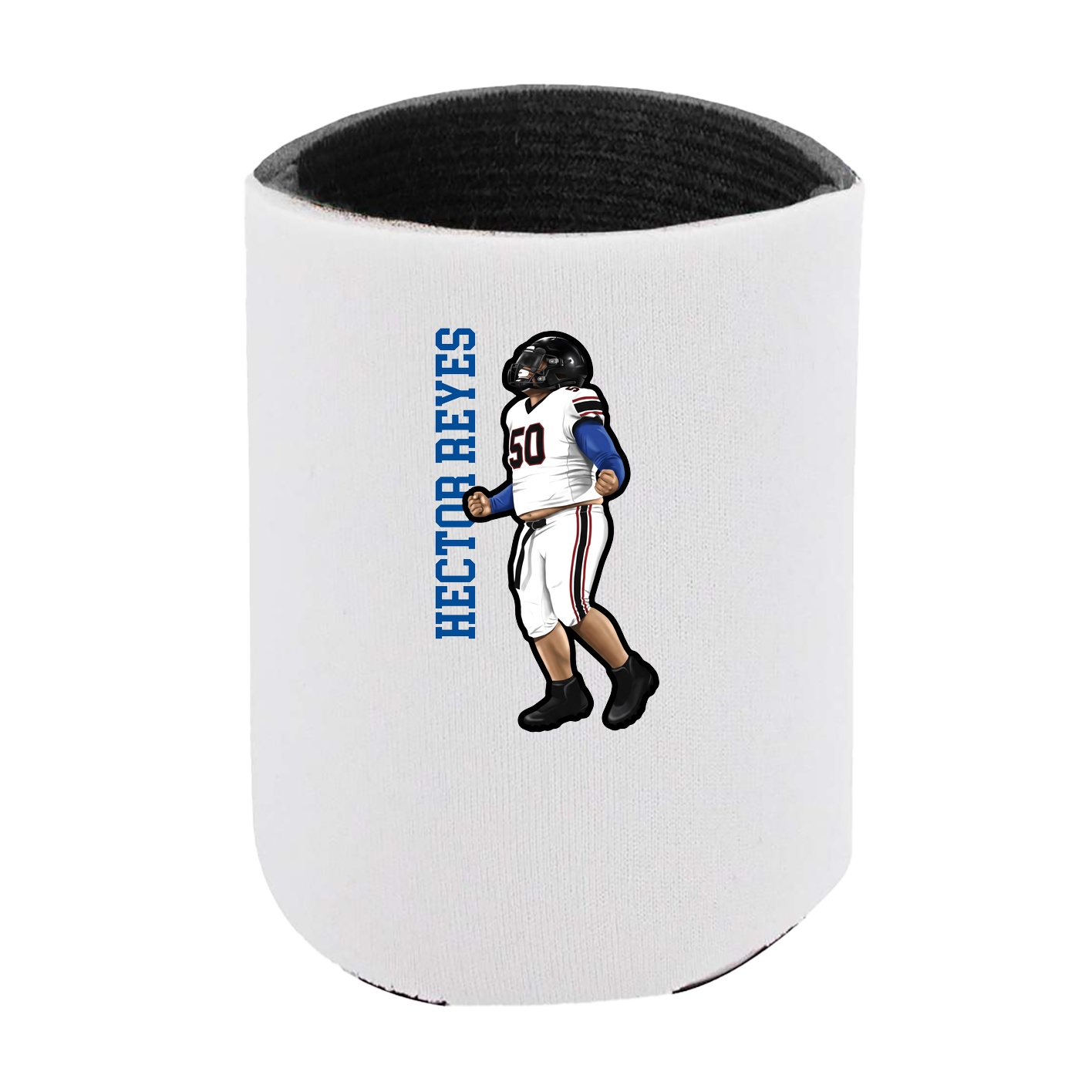 Can Holder — Name Vertical in White