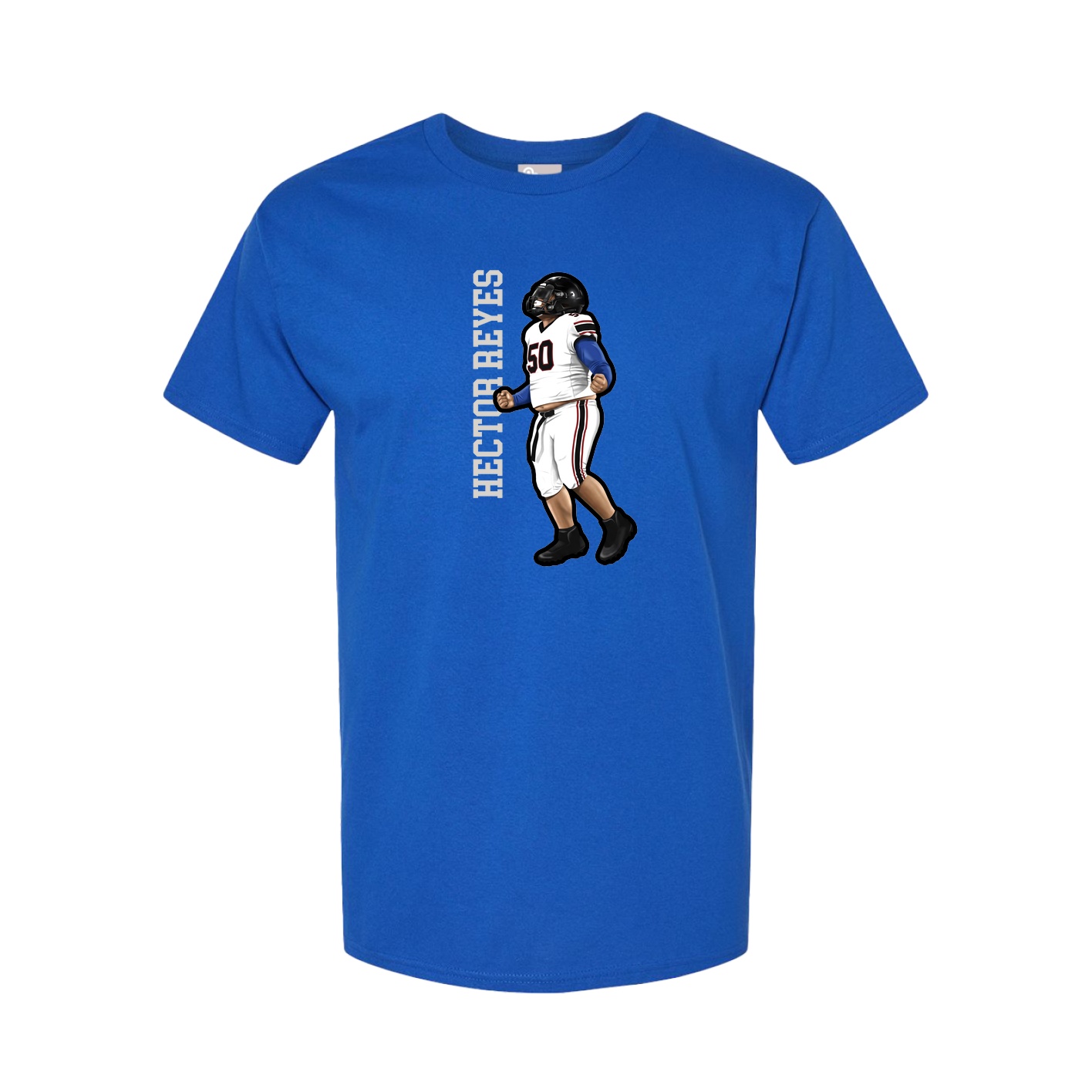 Tee — Name Vertical in Royal