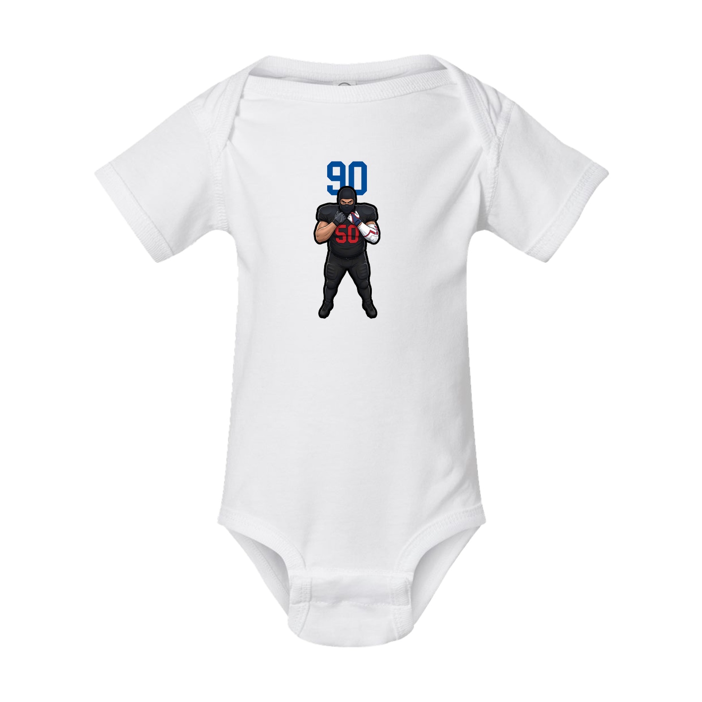 Baby Onesie — Number Top in White
