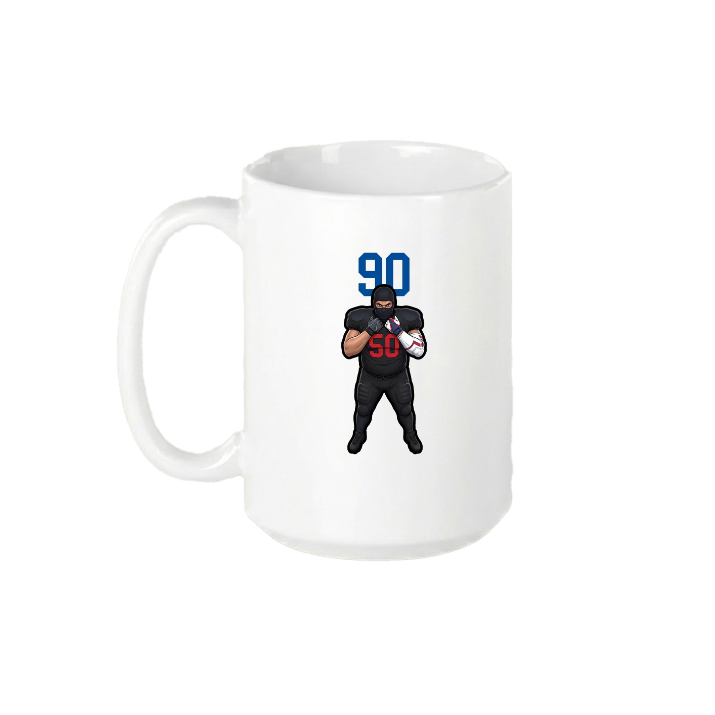 15oz Coffee Mug — Number Top in White