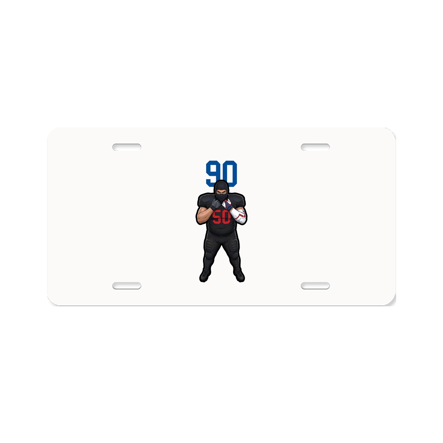 License Plate — Number Top in Classic