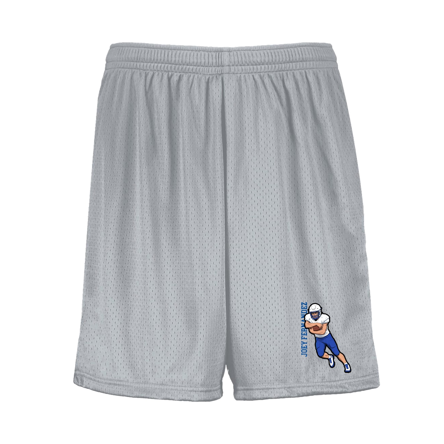 Shorts — Name Vertical in Silver