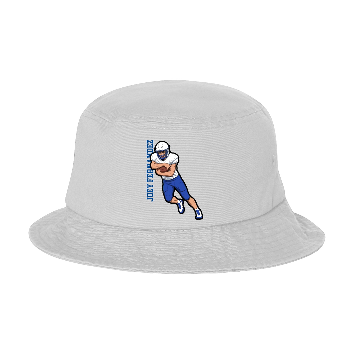 Bucket Cap — Name Vertical in White