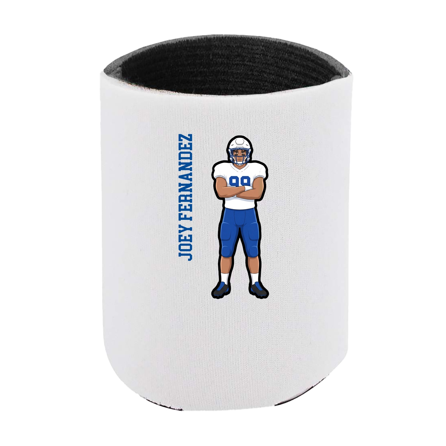 Can Holder — Name Vertical in White