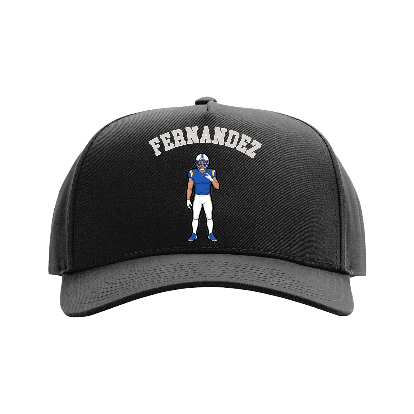 Full Fabric Five-Panel Champ Cap — Shirsey Arch in Black