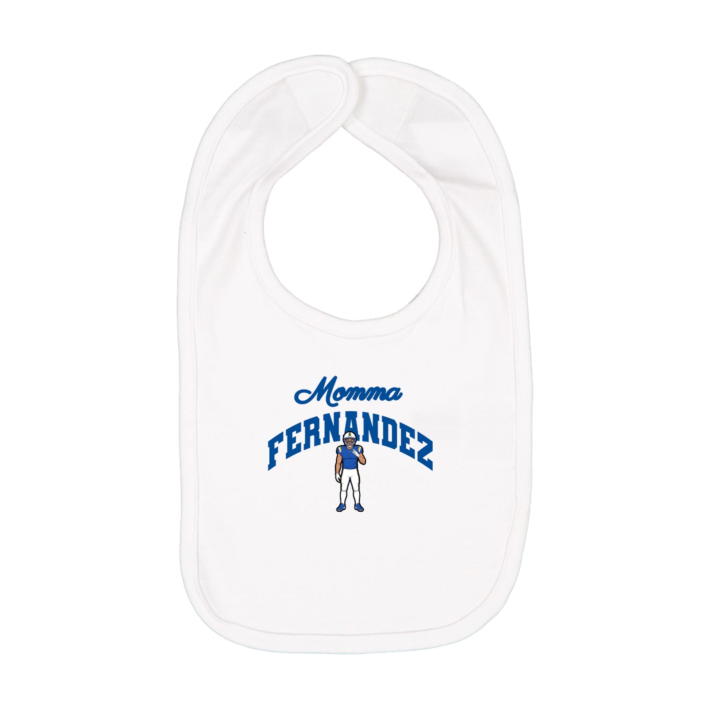 Infant Bib — Mothers Day Arch in White