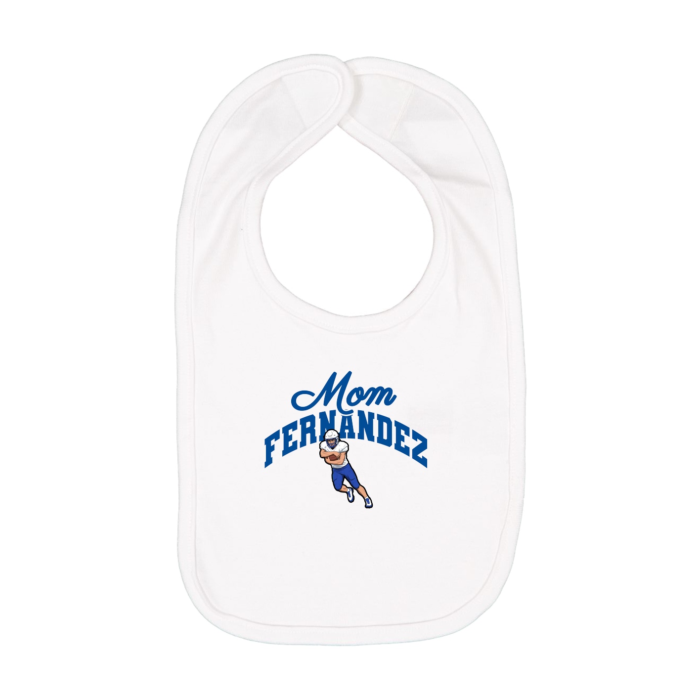 Infant Bib — Mothers Day Arch in White
