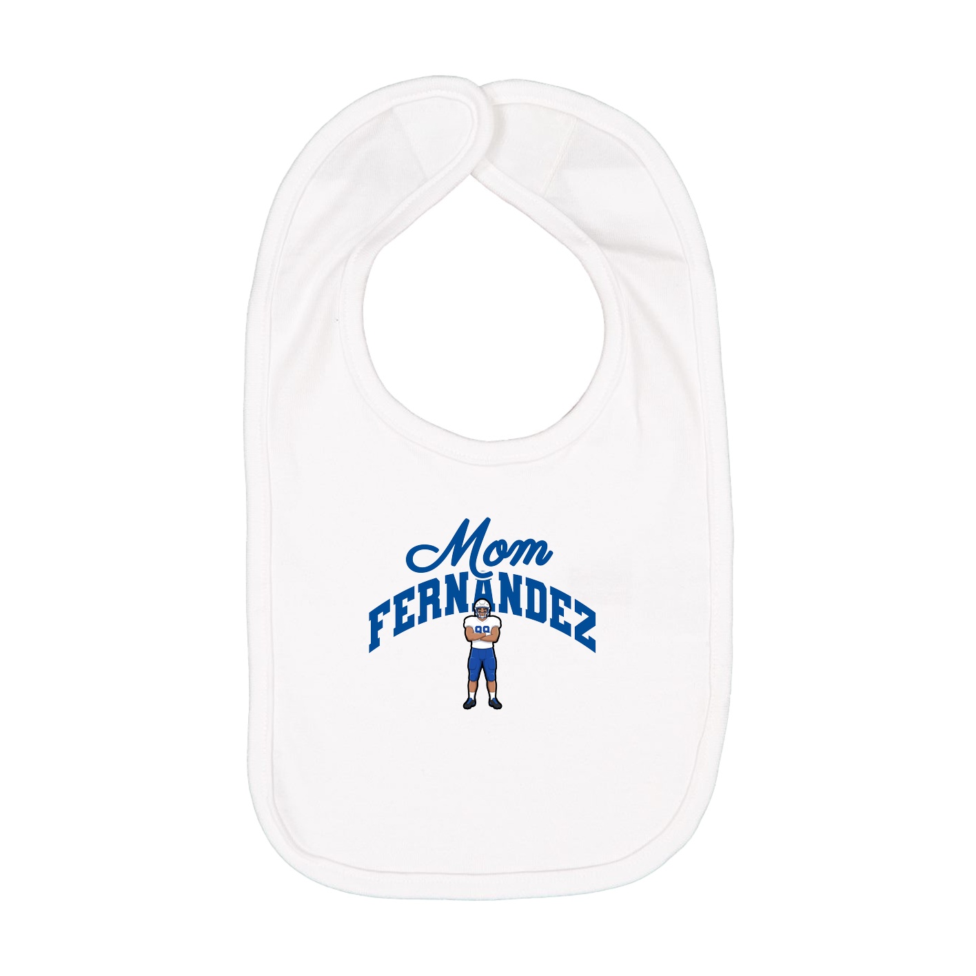 Infant Bib — Mothers Day Arch in White