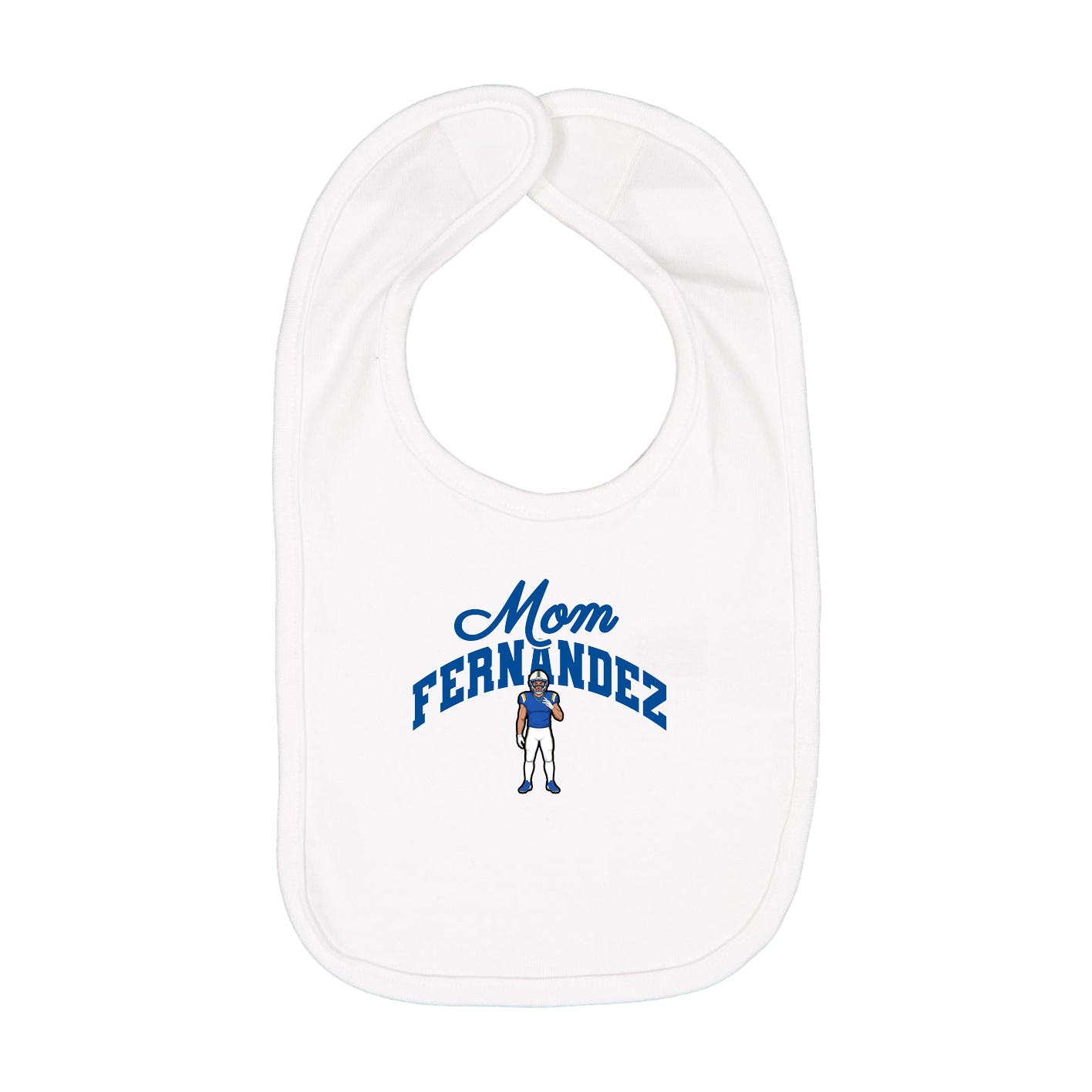 Infant Bib — Mothers Day Arch in White