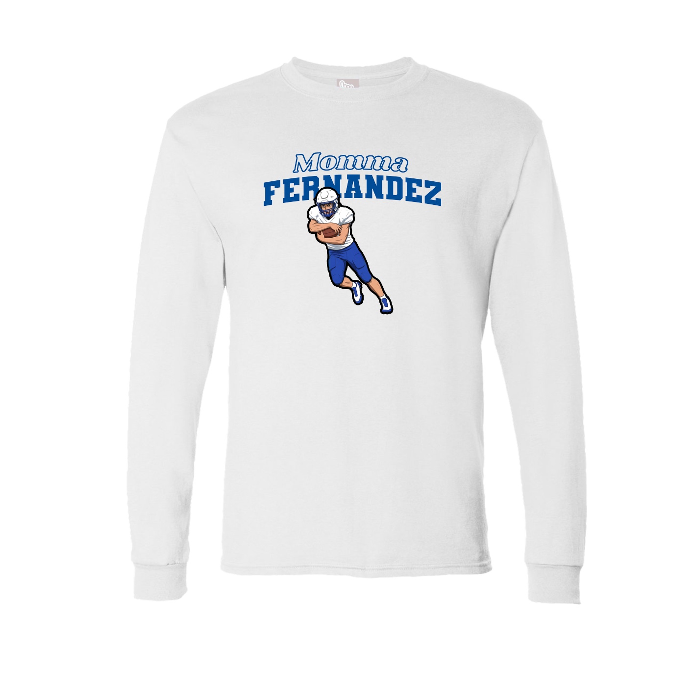 Long Sleeve Tee — Mothers Day Block in White