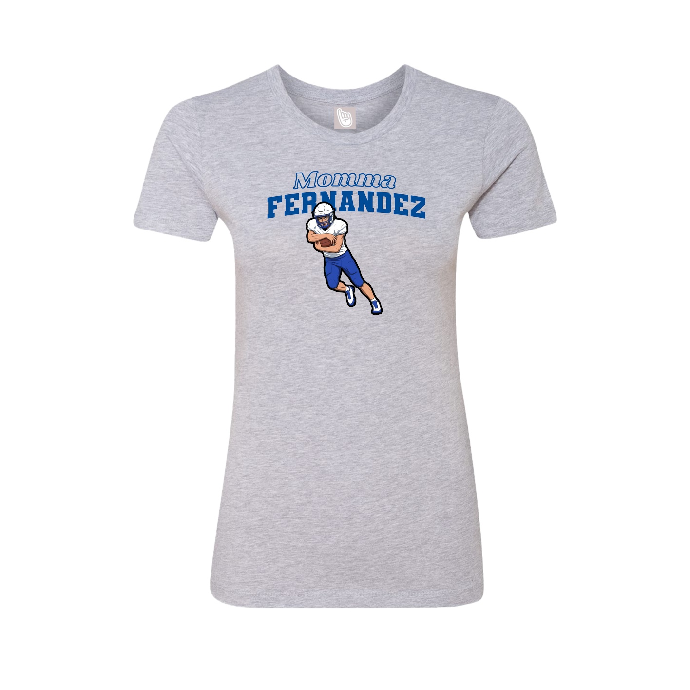 Womens Tee — Mothers Day Block in Grey