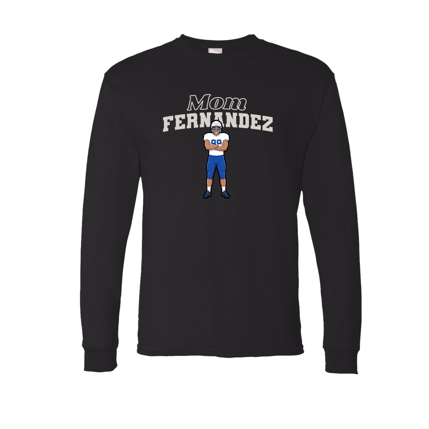 Long Sleeve Tee — Mothers Day Block in Black