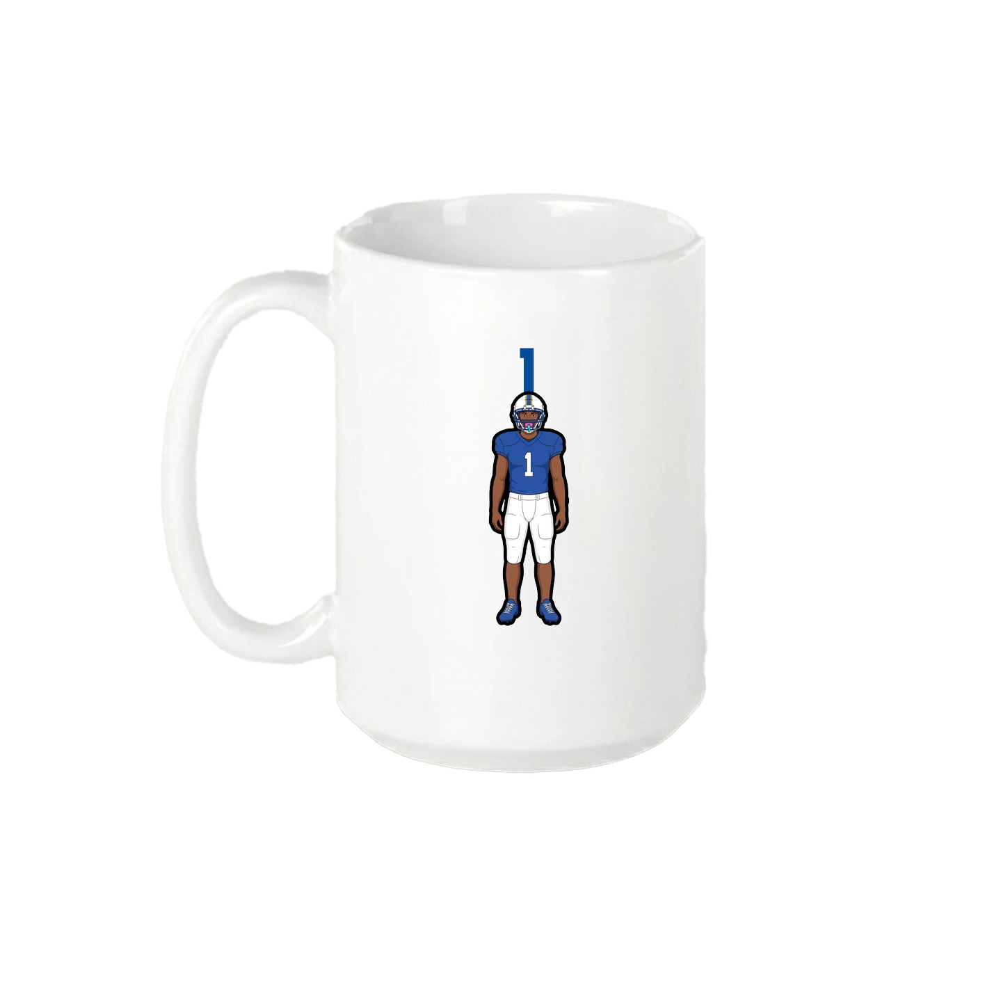 15oz Coffee Mug — Number Top in White