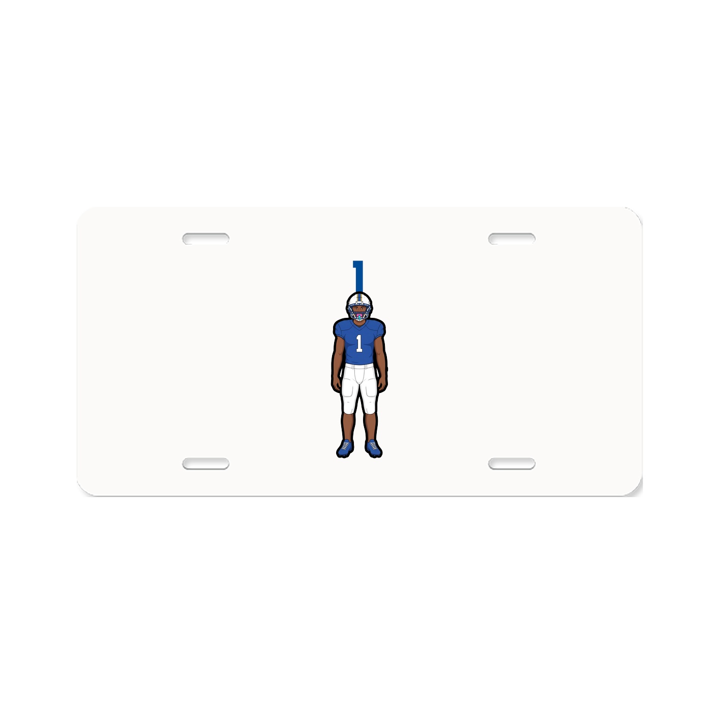 License Plate — Number Top in Classic