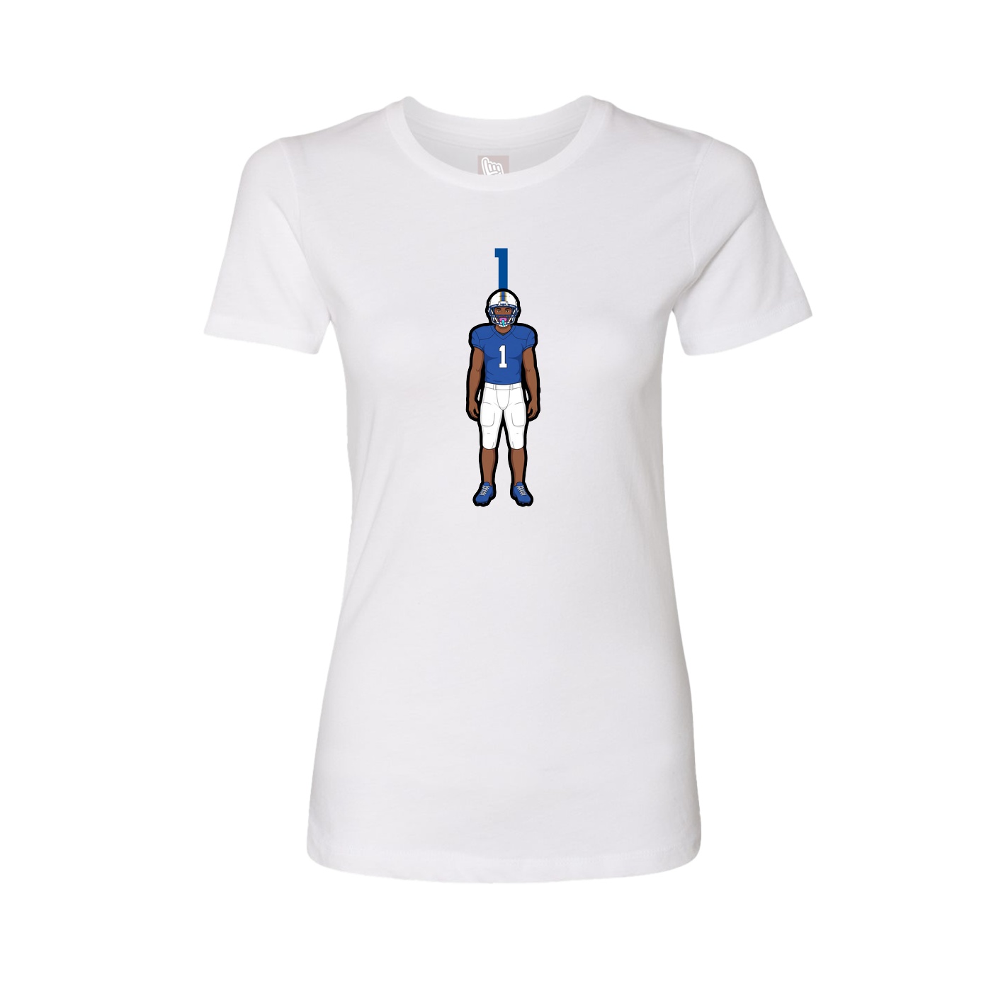 Womens Tee — Number Top in White