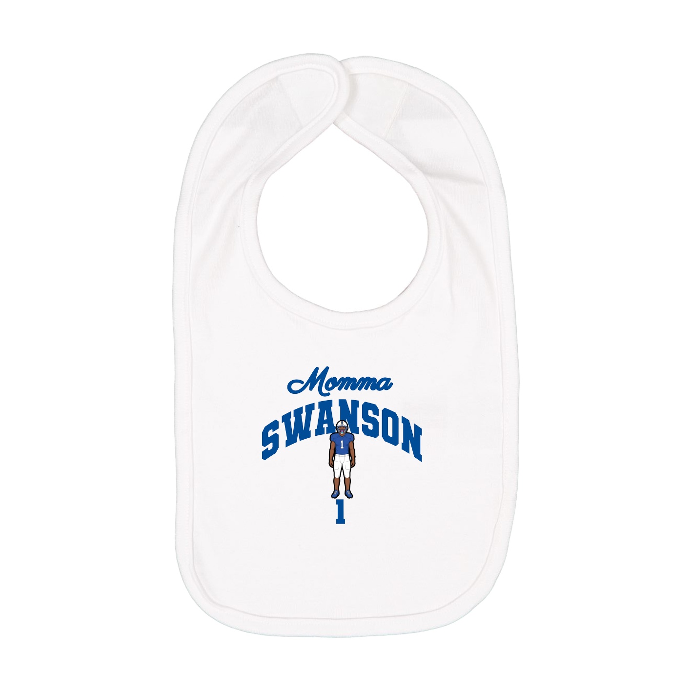 Infant Bib — Mothers Day Arch in White