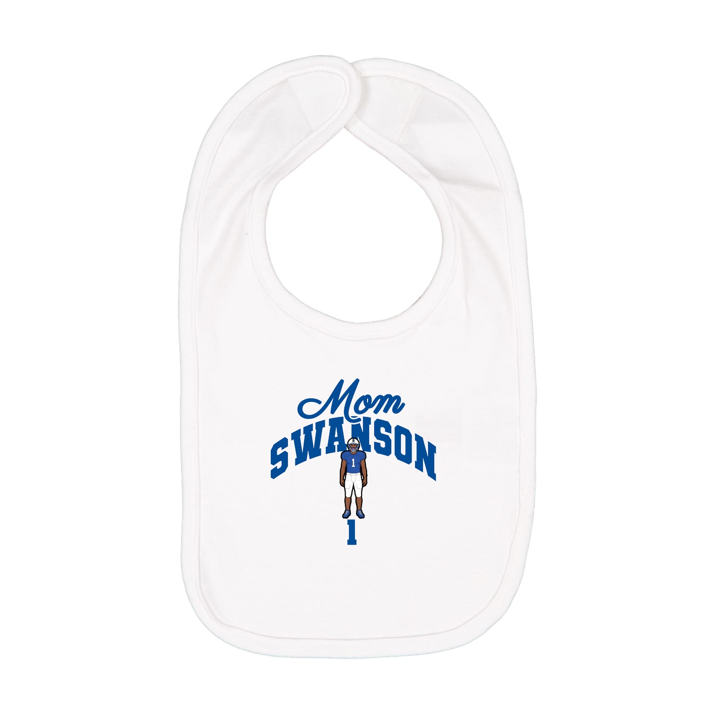 Infant Bib — Mothers Day Arch in White