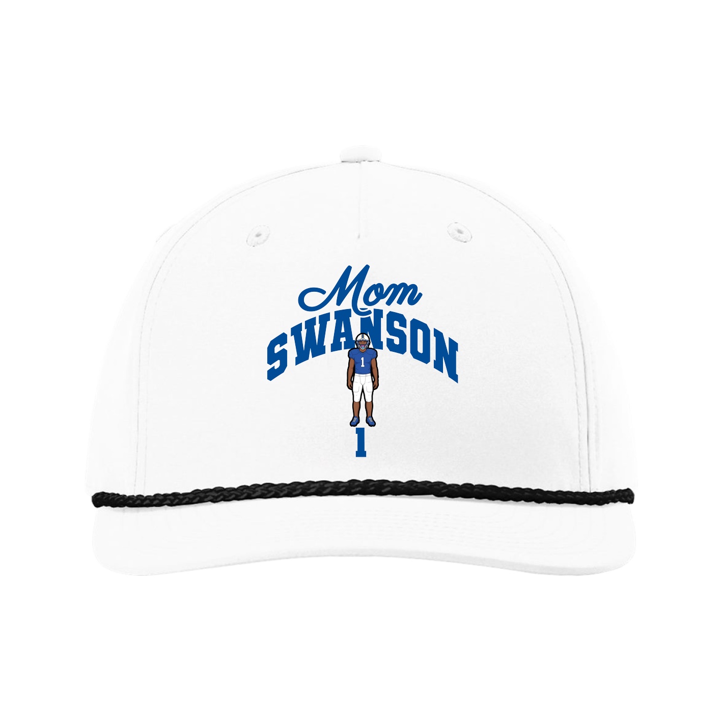 Five-Panel Classic Rope Cap — Mothers Day Arch in White
