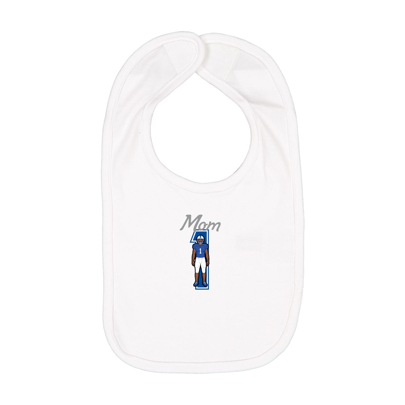 Infant Bib — Mothers Day Shirsey in White