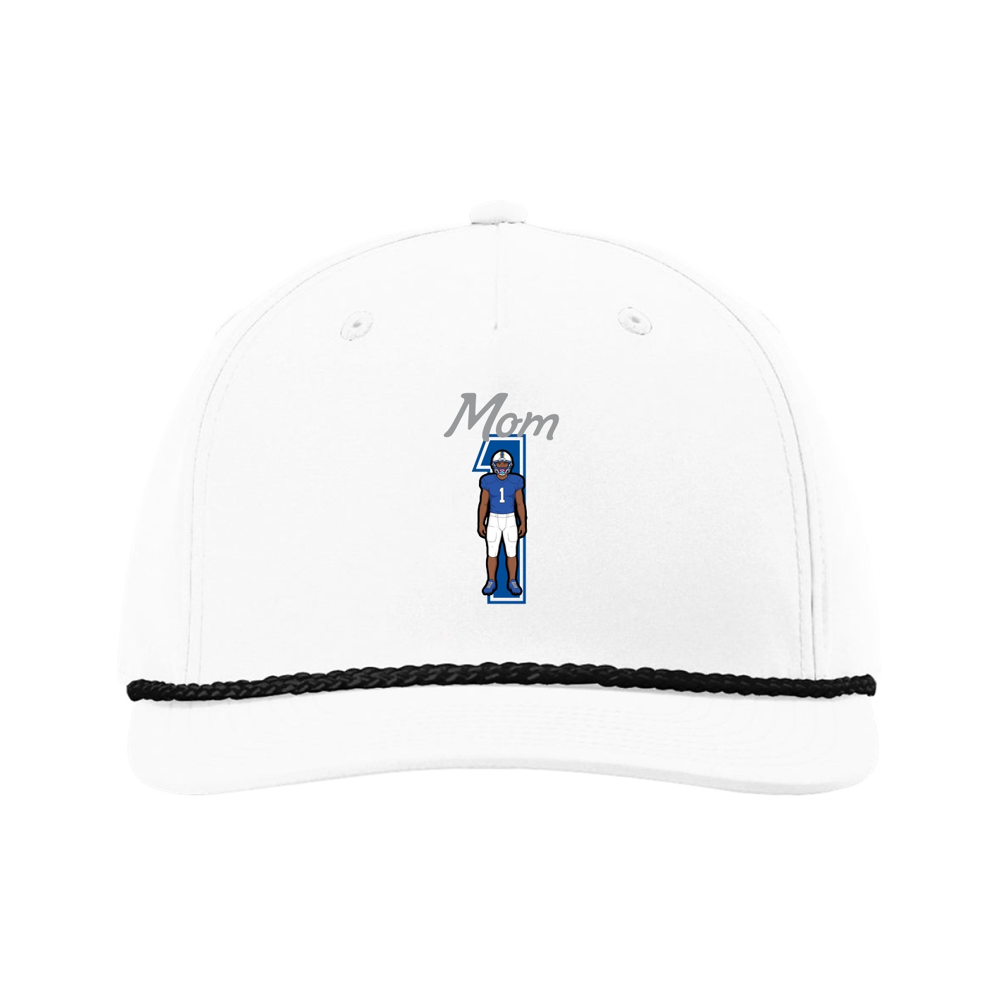 Five-Panel Classic Rope Cap — Mothers Day Shirsey in White