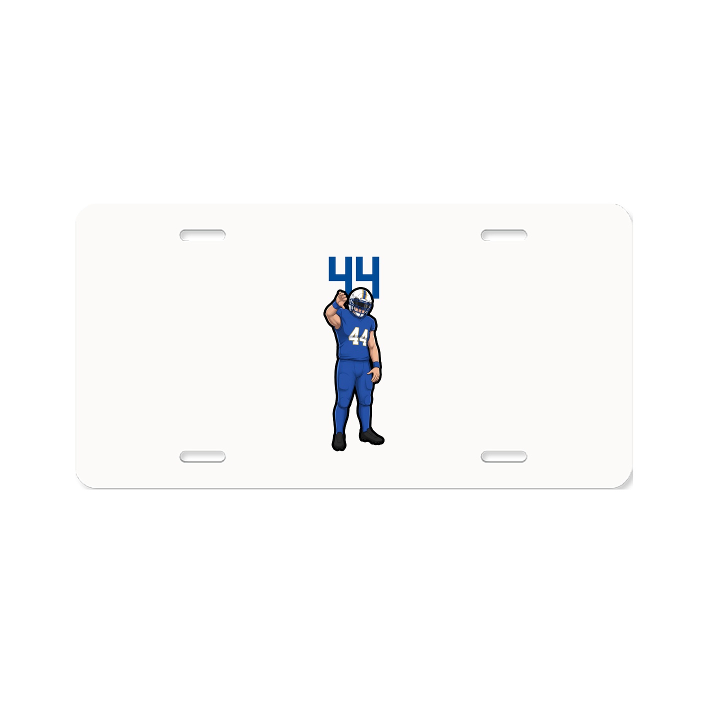 License Plate — Number Top in Classic