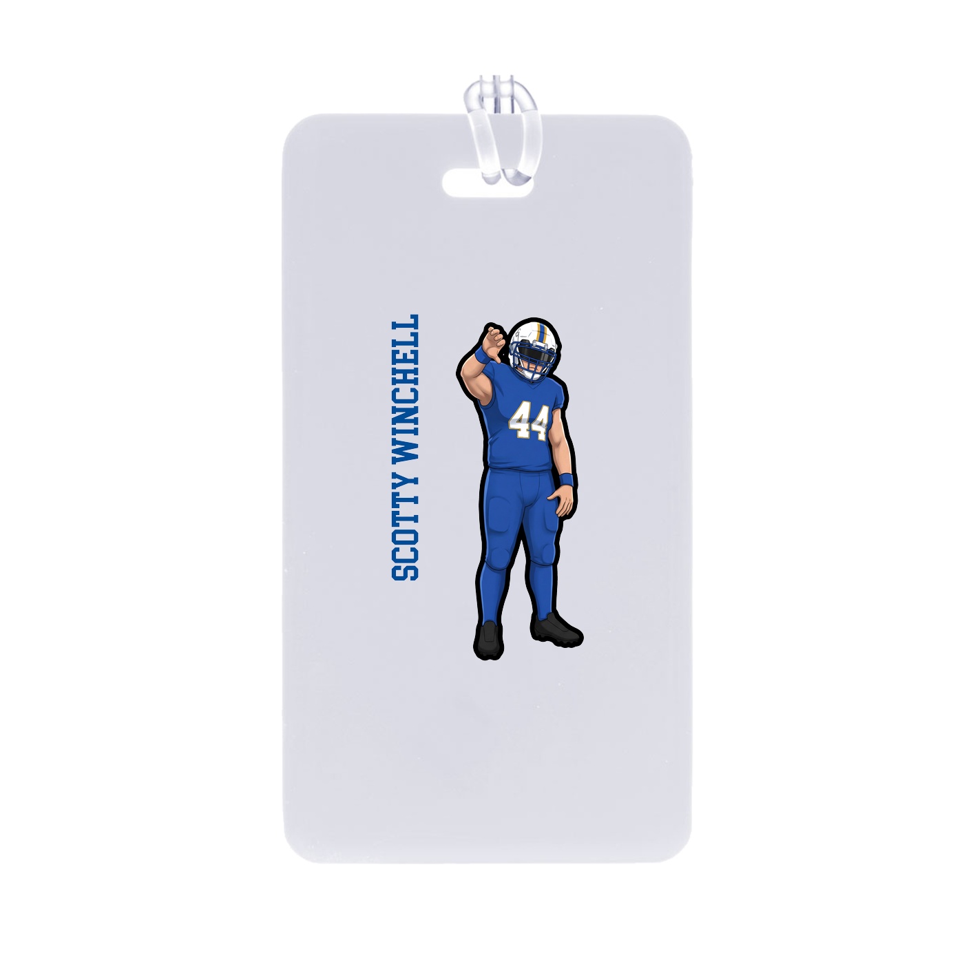 Bag Tag — Name Vertical in Classic
