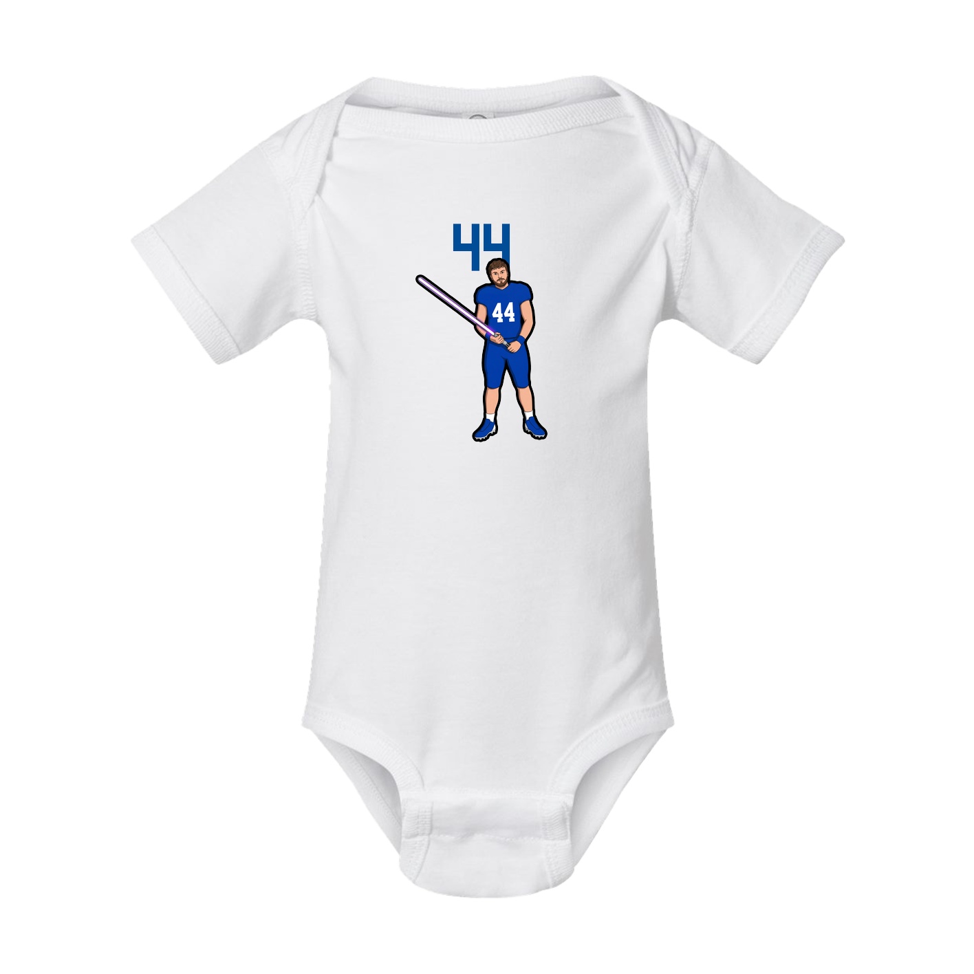 Baby Onesie — Number Top in White
