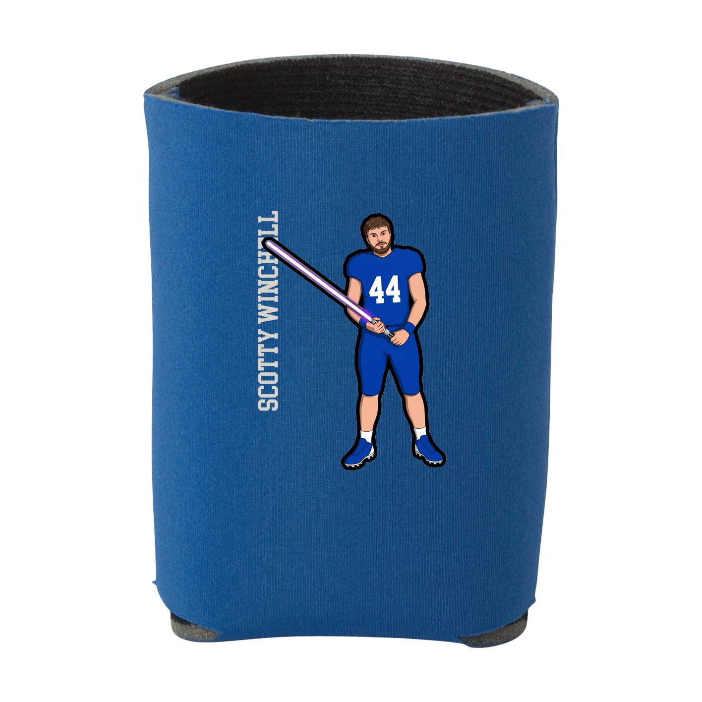 Can Holder — Name Vertical in Royal