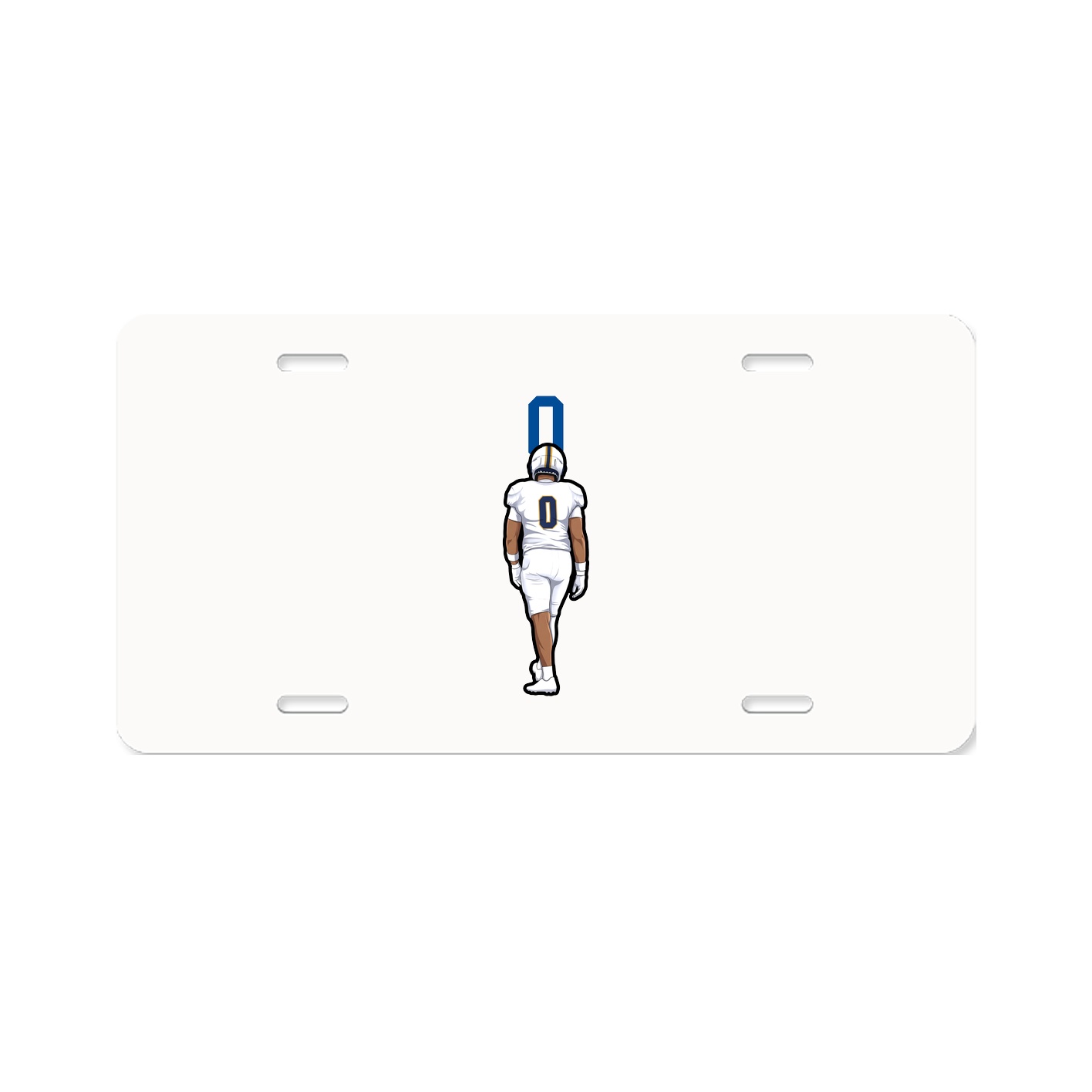 License Plate — Number Top in Classic