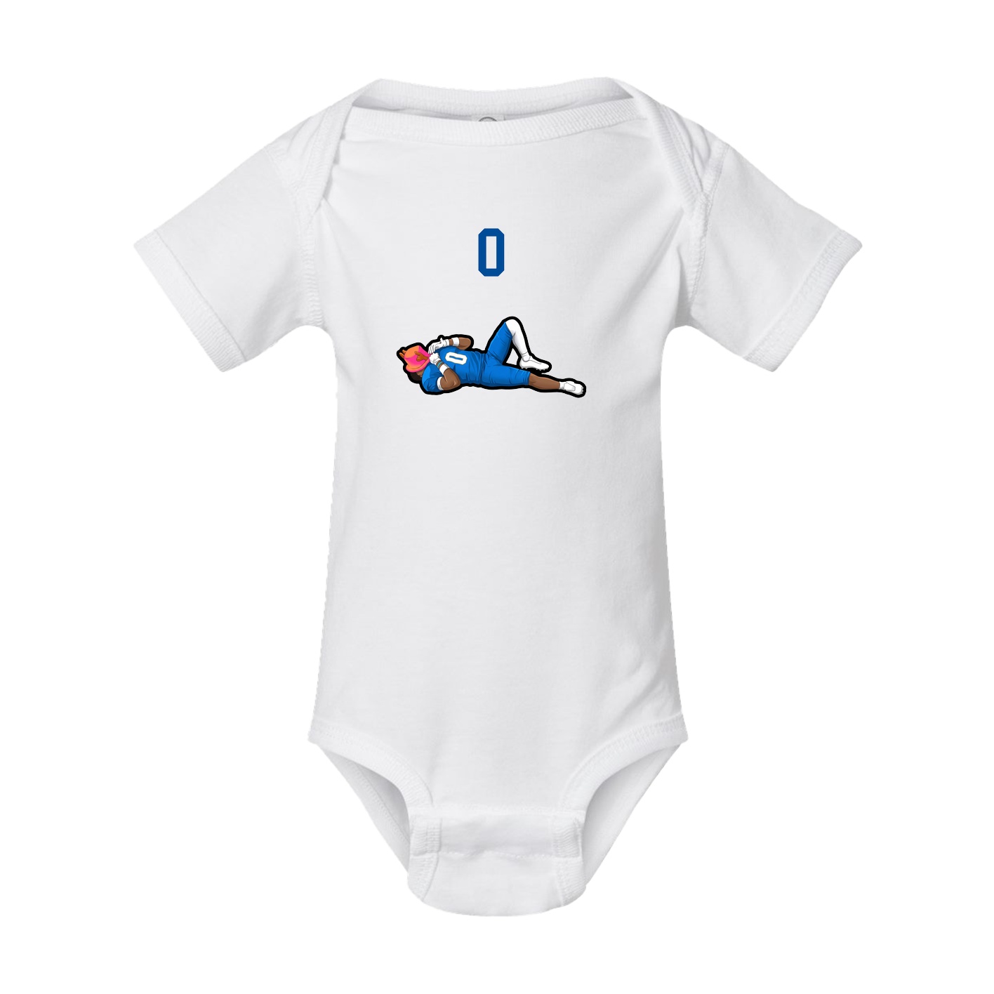 Baby Onesie — Number Top in White