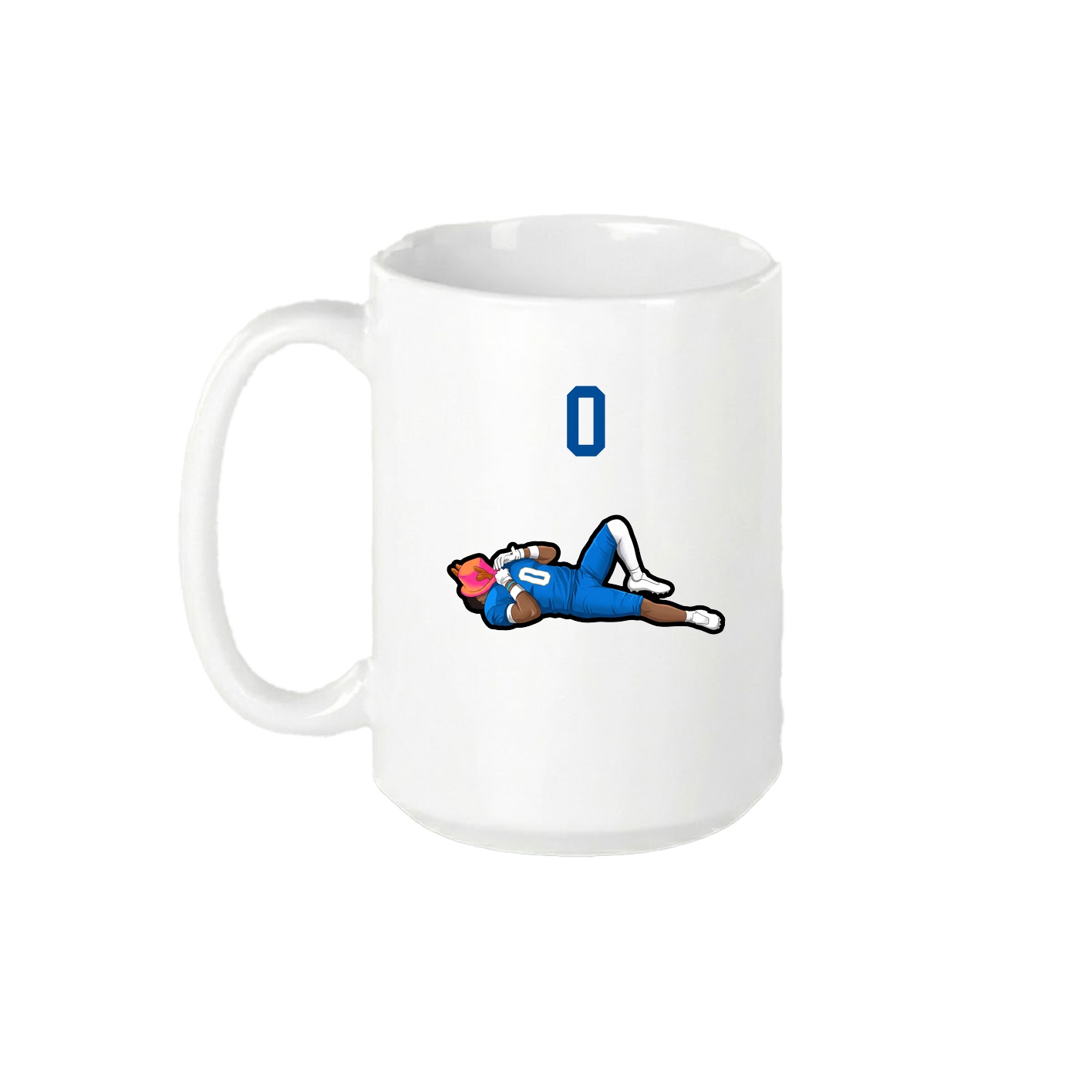 15oz Coffee Mug — Number Top in White