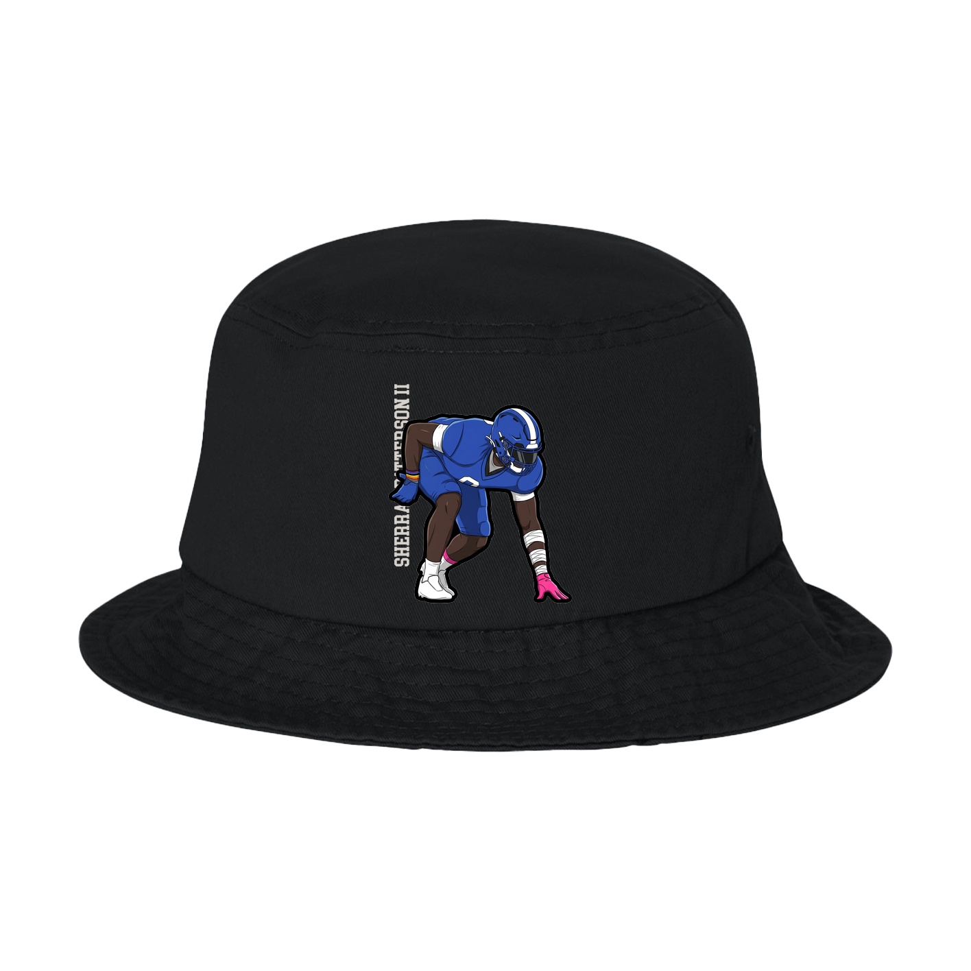 Bucket Cap — Name Vertical in Black