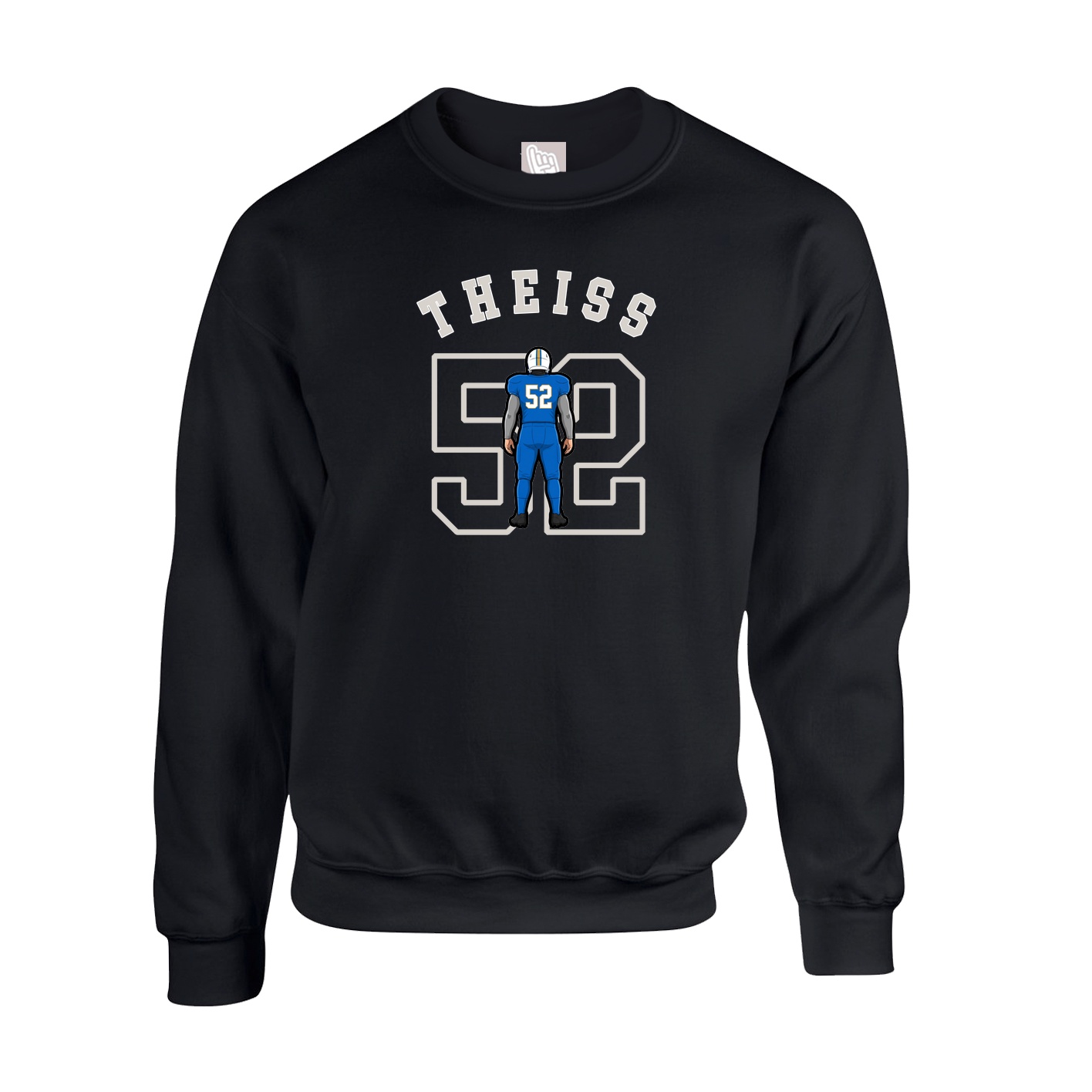 Fleece Crew — Shirsey Arch in Black