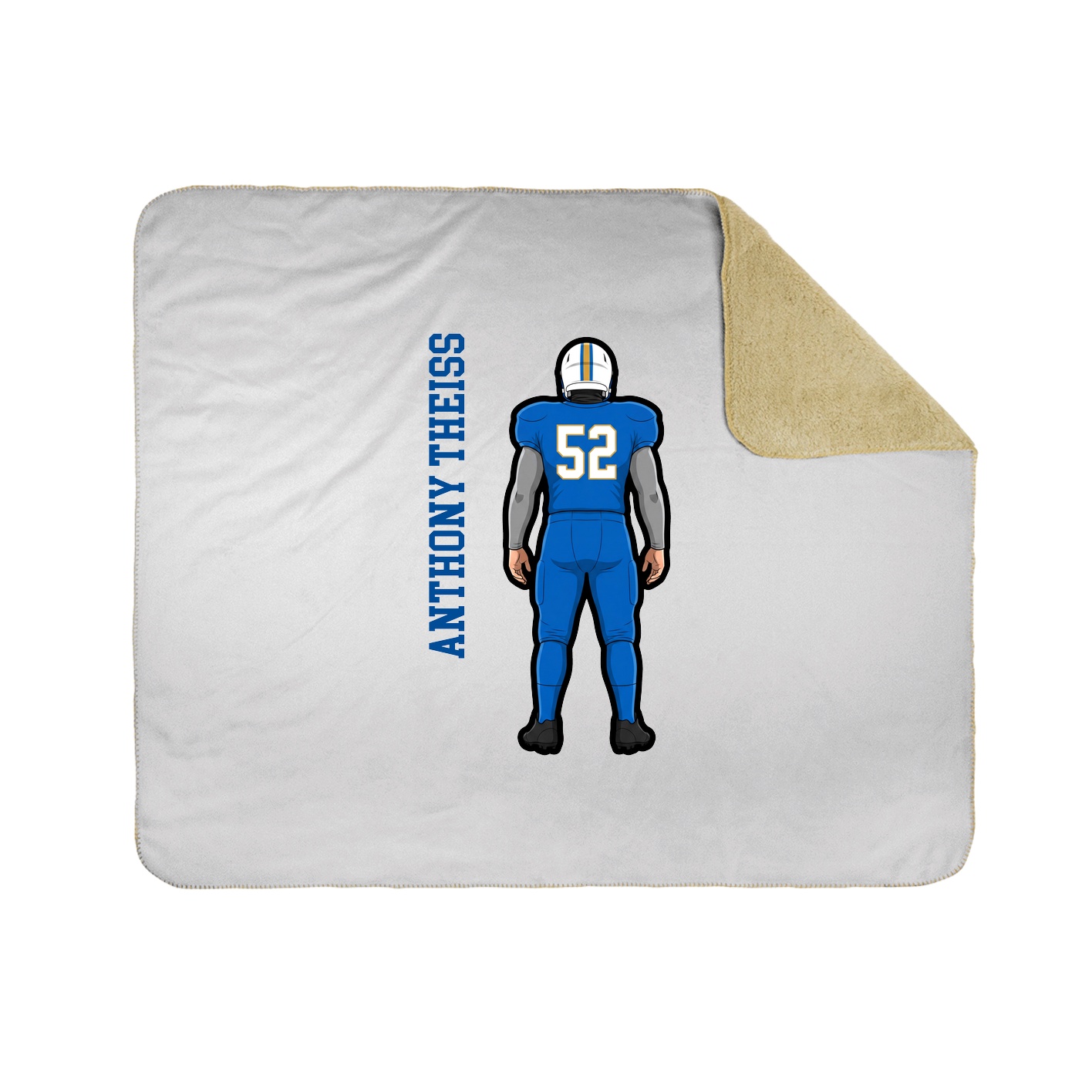 50x60 Sherpa Lined Throw Blanket