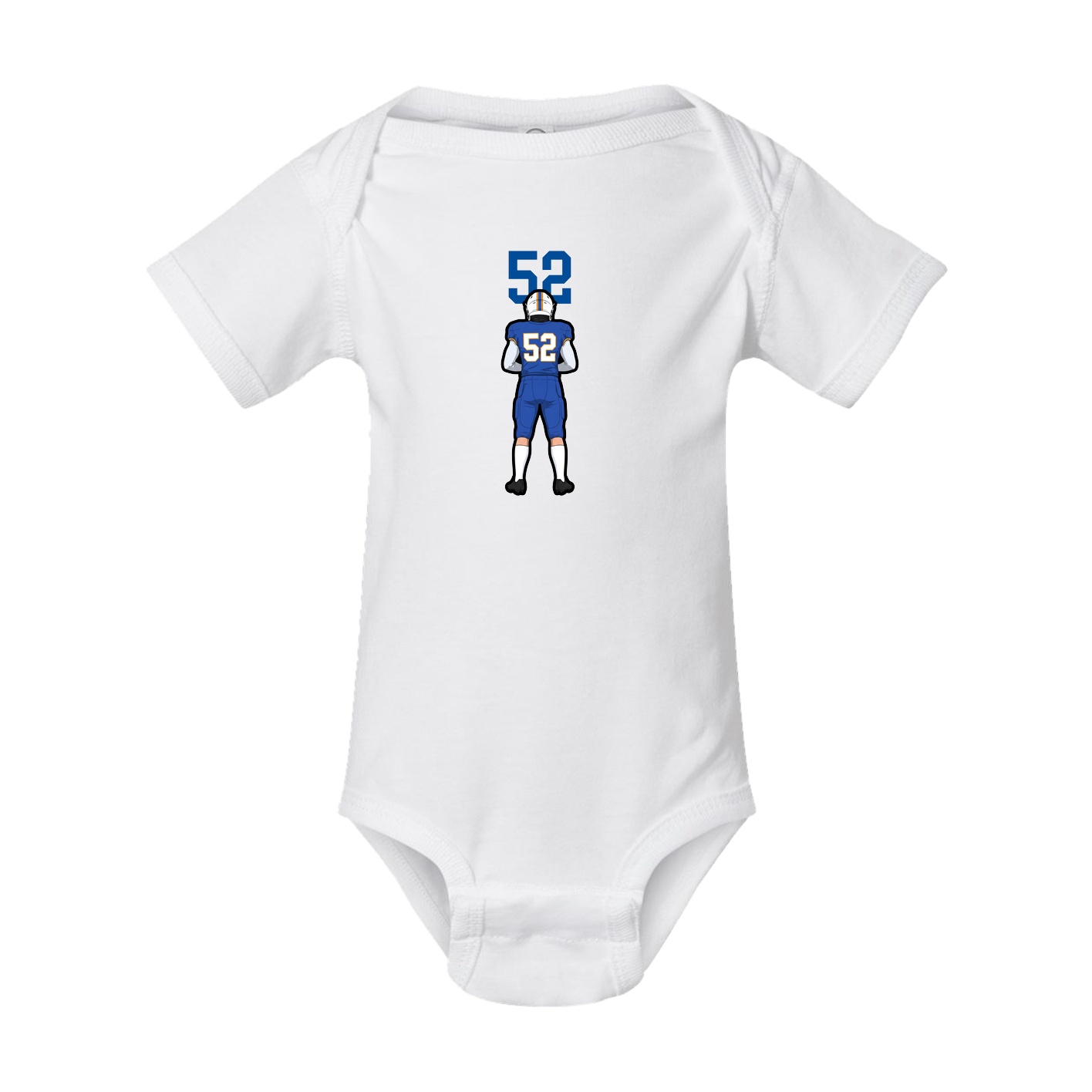 Baby Onesie — Number Top in White