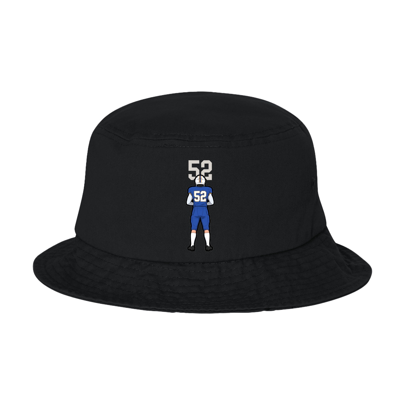 Bucket Cap — Number Top in Black
