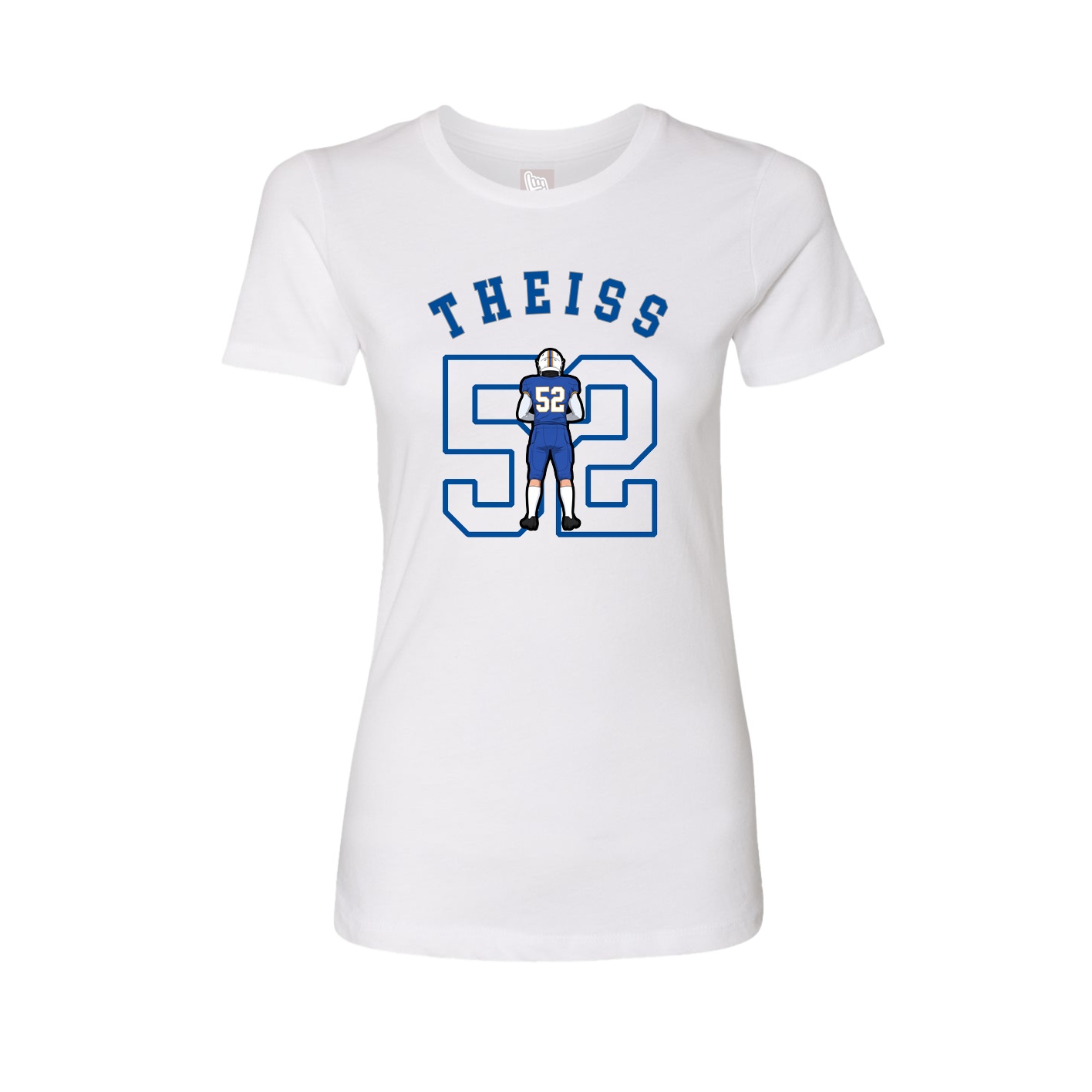 Fitted Women's Tee — Shirsey Arch in White