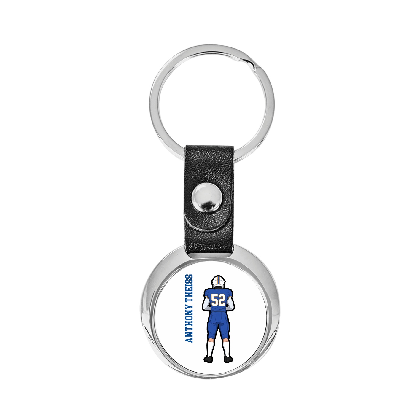 Key Chain — Name Vertical in Classic