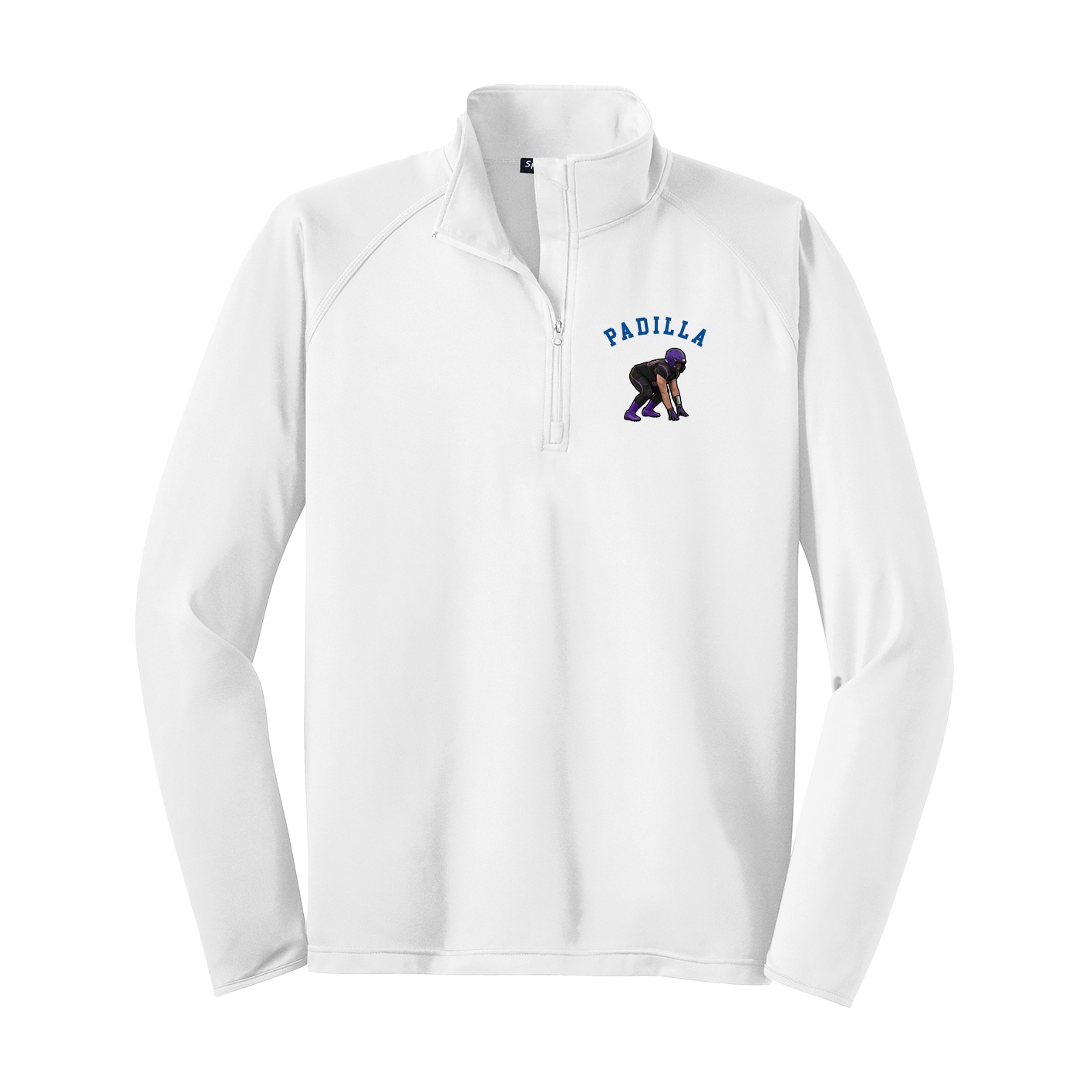 Q-Zip Pullover — Shirsey Arch in White