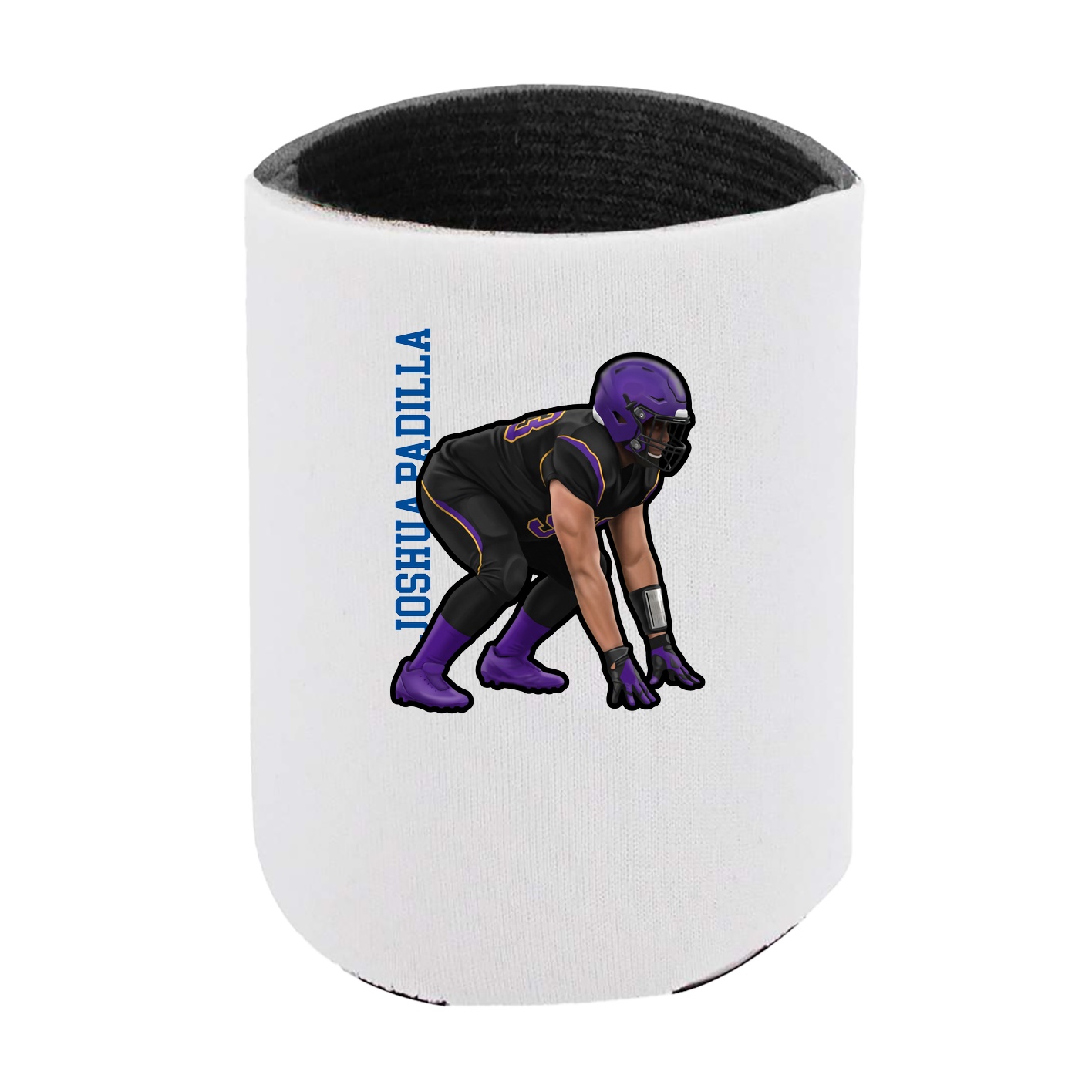 Can Holder — Name Vertical in White
