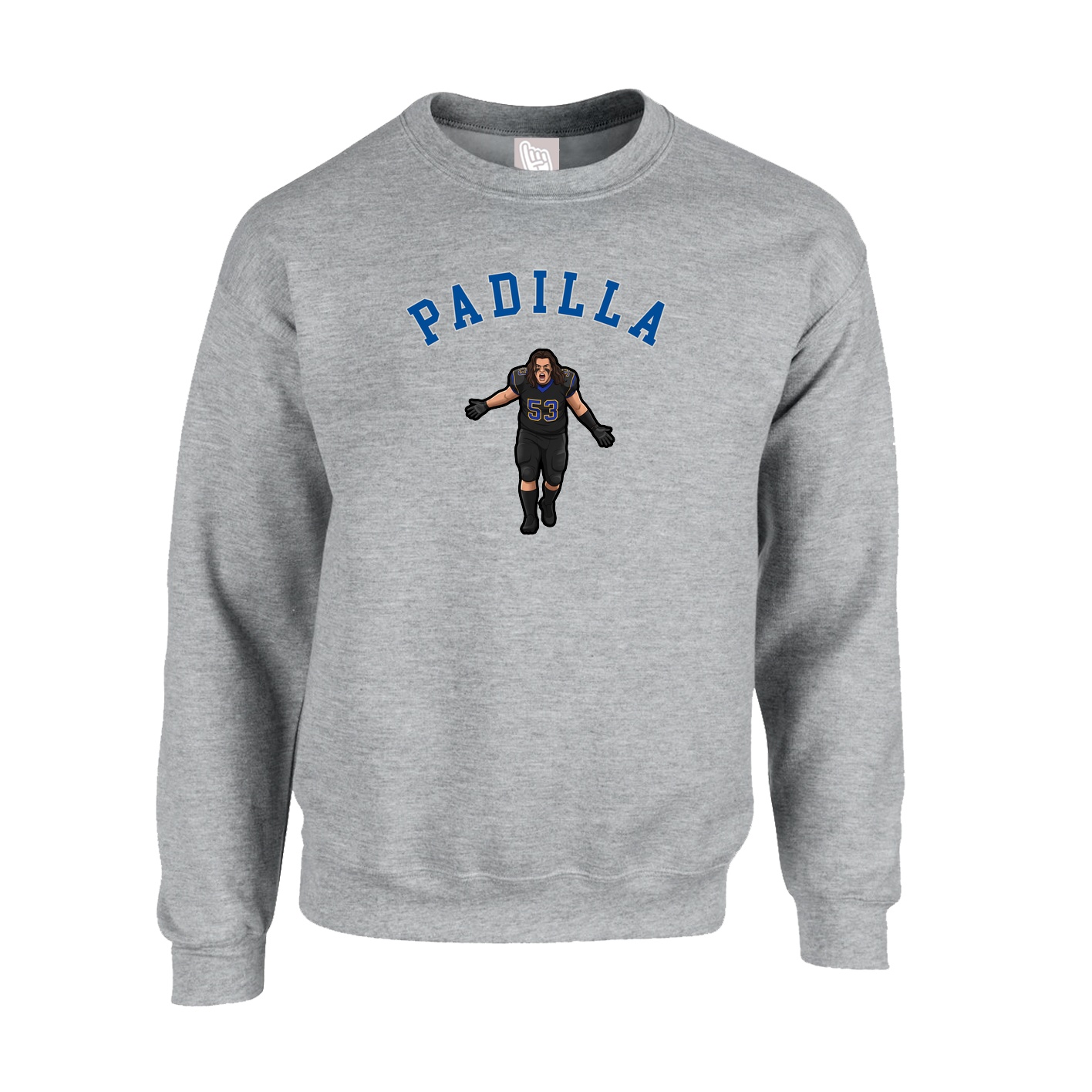 Fleece Crew — Shirsey Arch in Grey