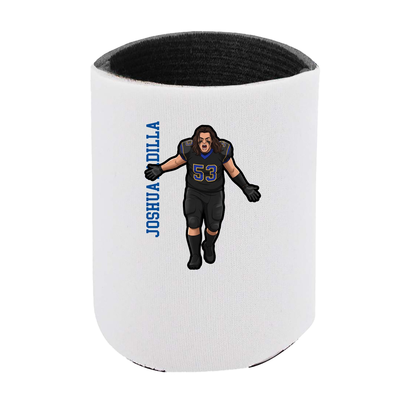 Can Holder — Name Vertical in White